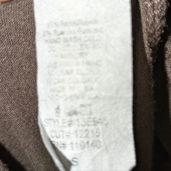 Double Zero Womens Size Small Open Front Drape Cardigan Solid Brown Rayon - Picture 7 of 7